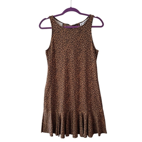 Tommy Bahama Sun Cat High-Neck Spa Mini Dress in Leopard Size Small - Picture 1 of 10